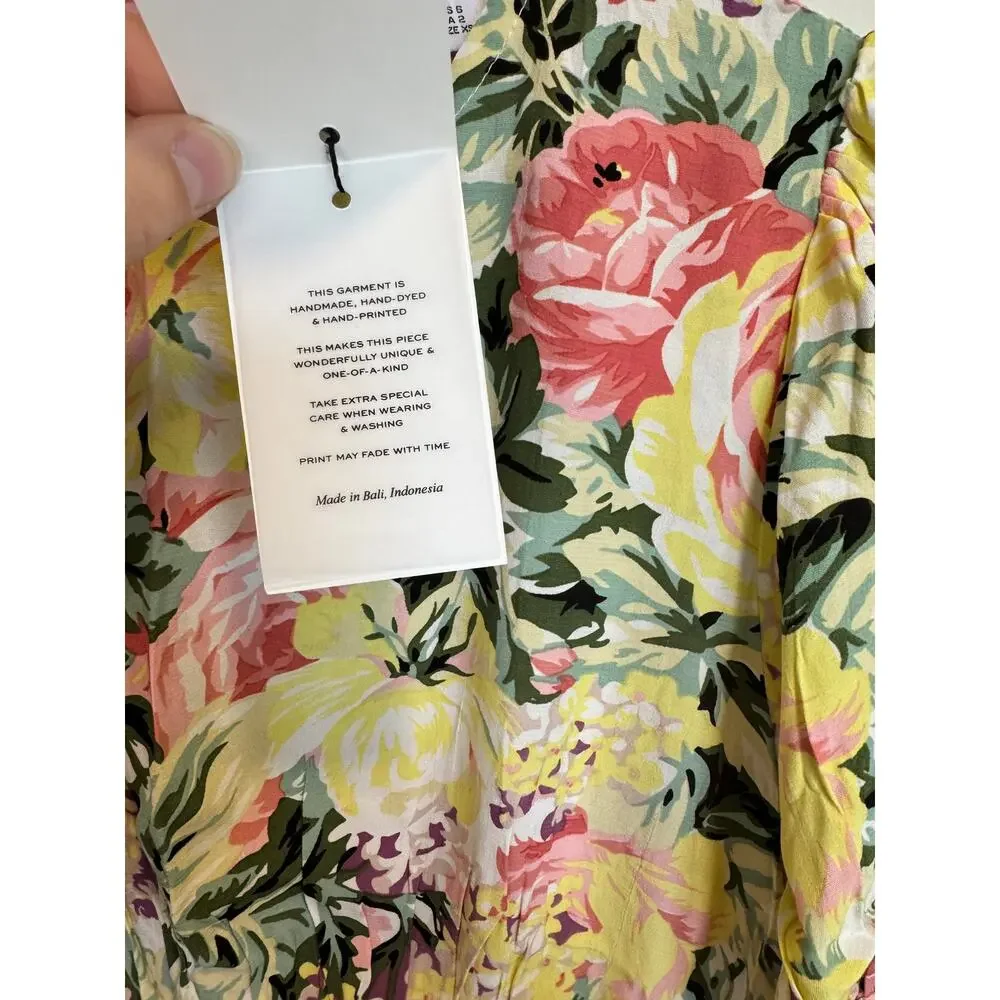 FAITHFULL THE BRAND NWT Sidonie Mini Dress Venissa Floral Size 2 / XS $159 MSRP - Picture 11 of 11
